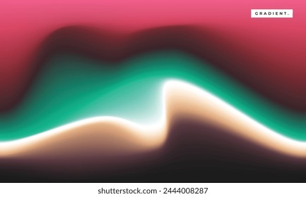 Abstract blurred fluid gradient mesh background. Colorful smooth gradation backdrop. 