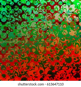 Abstract blurred geometric background. Chaotic composition of round figures with gradient. Effect of acrylic. Element for design. Vector illustration of EPS10