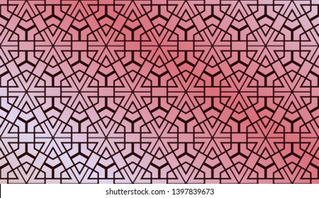 Abstract Blurred Geometric Background. For Abstract Modern Screen Design For Mobile App. Vector Illustration.