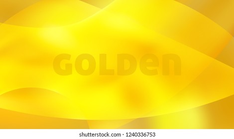 Abstract blurred golden background. Vector graphic pattern in gold and yellow colors
