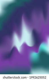 Abstract Blurred Gradiant Mesh Background In Violet And Dark Blue, Green Colors.