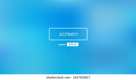 Abstract blurred gradient background. Blue color. Unfocused style bokeh. Colorful editable mesh. Soft pastel colored blur. Minimal modern style. Beautiful template. EPS10 vector illustration.