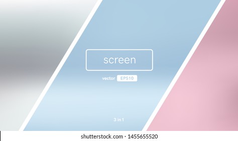 Abstract blurred gradient background. Blue color. Unfocused style bokeh. Colorful editable mesh. Soft pastel colored blur. Minimal modern style. Beautiful template. EPS10 vector illustration.