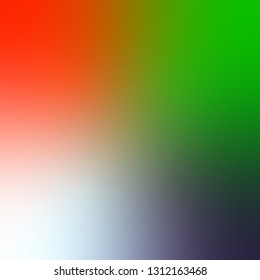 Abstract blurred gradient background in bright rainbow colors. Vector illustration