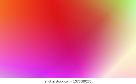 Abstract Blurred Gradient Background. For Bright Website Banner, Invitation Card, Screen Wallpaper. Vector Illustration