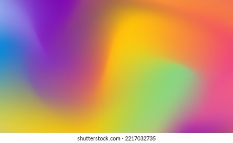 Abstract blurred gradient background with bright colors. Colorful smooth illustrations, for your graphic design, template, wallpaper, banner, poster or website