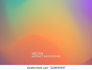 Abstract blurred gradient background in bright rainbow colors. Colorful smooth banner template.