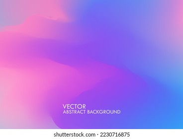 Abstract blurred gradient background in bright rainbow colors. Colorful smooth banner template.
