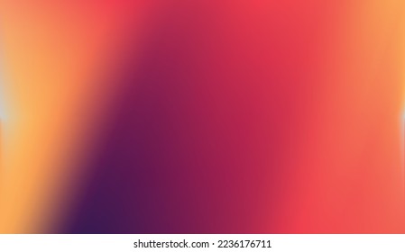 Abstract blurred gradient background in bright colors. Colorful smooth banner template. Easy to edit soft colored vector illustration in EPS10 without transparency.