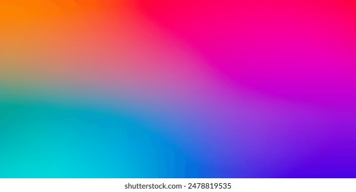 Abstract blurred gradient background in bright colors. Colorful smooth illustration