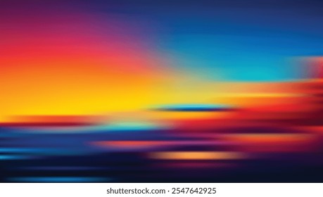 Fundo de gradiente borrado abstrato em cores brilhantes. Colorido suave