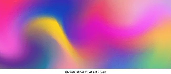 Abstract blurred gradient background in bright colors. Colorful smooth illustration