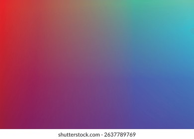 Abstract blurred gradient background in bright colors