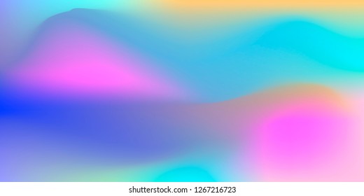 Abstract blurred gradient background. Colorful template for  wallpaper, banner, flyer. Easy editable, empty copyspace for text logo and design