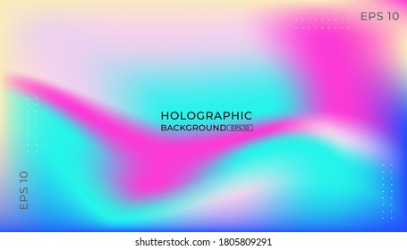 Abstract blurred gradient background. Colorful smooth banner template. Mesh backdrop with bright colors. Vector