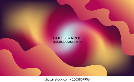 Abstract blurred gradient background. Colorful smooth banner template. Mesh backdrop with bright colors. Vector