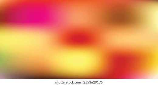Abstract blurred gradient background. Colorful smooth banner template. Mesh backdrop with bright colors.
