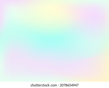 Abstract blurred gradient background. Creative modern vector illustration. Holographic spectrum for the cover. Blue, pink, yellow tones