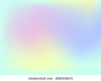 Abstract blurred gradient background. Creative modern vector illustration. Holographic spectrum for the cover. Blue, pink, yellow tones