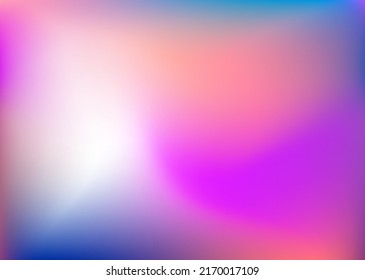 Abstract blurred gradient background. Creative modern vector illustration. Holographic spectrum for the cover. Multicolored tones