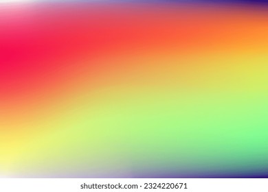 Abstract blurred gradient background. Creative modern concept, vector illustration. Holographic spectrum for cover.