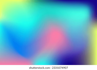 Abstract blurred gradient background. Creative modern concept, vector illustration. Holographic spectrum for cover.