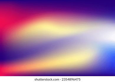Abstract blurred gradient background. Creative modern concept, vector illustration. Holographic spectrum for cover.