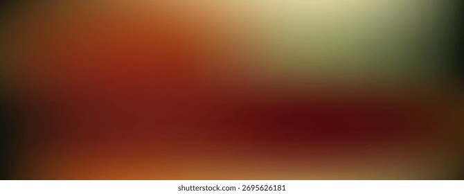 Abstract blurred gradient background features a harmonious blend of deep reds, earthy browns, and subtle greens, creating a visually appealing and versatile backdrop.