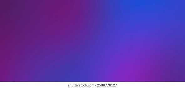 Abstract blurred gradient background featuring vibrant blue, red, and purple hues. Soft, bright colors create a smooth, elegant design.