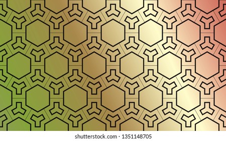 Abstract Blurred Gradient Background With Light. For Abstract Modern Screen Design For Mobile App. Vector Illustration.