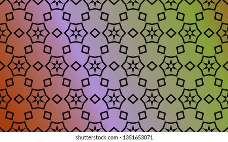 Abstract Blurred Gradient Background With Light. For Abstract Modern Screen Design For Mobile App. Vector Illustration.