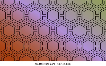 Abstract Blurred Gradient Background With Light. For Abstract Modern Screen Design For Mobile App. Vector Illustration.