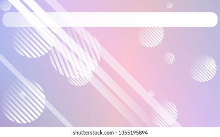 Abstract Blurred Gradient Background with Line, Circle. For Bright Website Banner, Invitation Card, Scree Wallpaper. Vector Illustration