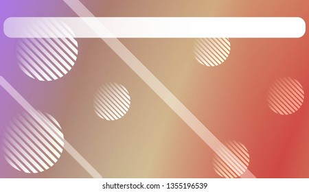 Abstract Blurred Gradient Background with Line, Circle. For Bright Website Banner, Invitation Card, Scree Wallpaper. Vector Illustration