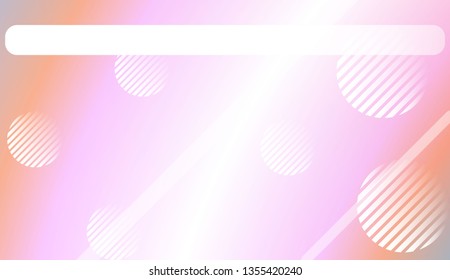 Abstract Blurred Gradient Background with Line, Circle. For Screen Cell Phone. Vector Illustration