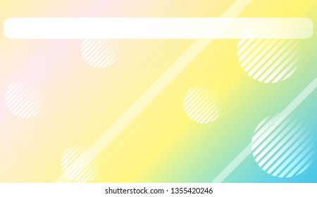 Abstract Blurred Gradient Background with Line, Circle. For Screen Cell Phone. Vector Illustration