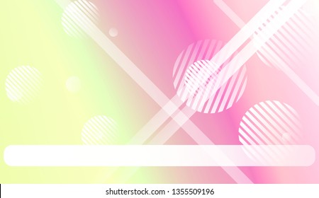 Abstract Blurred Gradient Background with Line, Circle. For Screen Cell Phone. Vector Illustration