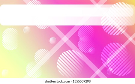 Abstract Blurred Gradient Background with Line, Circle. For Screen Cell Phone. Vector Illustration