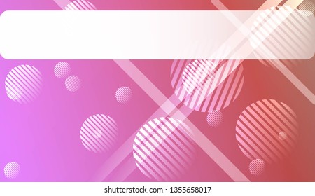 Abstract Blurred Gradient Background with Line, Circle. For Bright Website Banner, Invitation Card, Scree Wallpaper. Vector Illustration