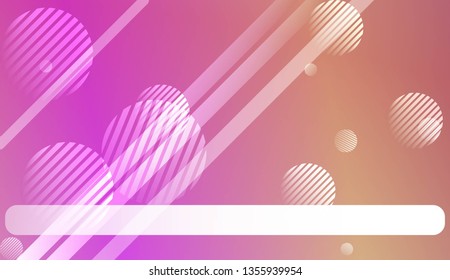 Abstract Blurred Gradient Background with Line, Circle. With Light. For Bright Website Banner, Invitation Card, Scree Wallpaper. Vector Illustration