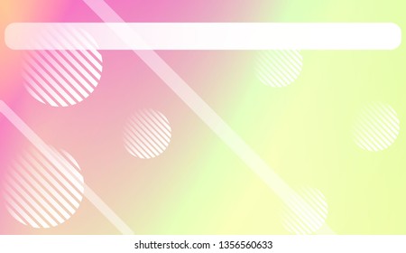 Abstract Blurred Gradient Background with Line, Circle. For Screen Cell Phone. Vector Illustration