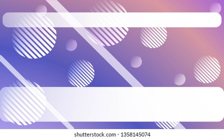 Abstract Blurred Gradient Background with Line, Circle. For Bright Website Banner, Invitation Card, Scree Wallpaper. Vector Illustration