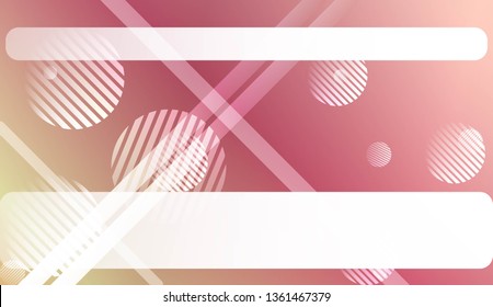 Abstract Blurred Gradient Background with Line, Circle. For Bright Website Banner, Invitation Card, Scree Wallpaper. Vector Illustration