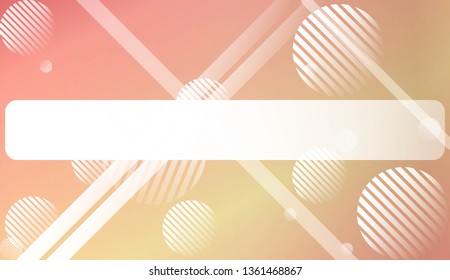 Abstract Blurred Gradient Background with Line, Circle. For Bright Website Banner, Invitation Card, Scree Wallpaper. Vector Illustration