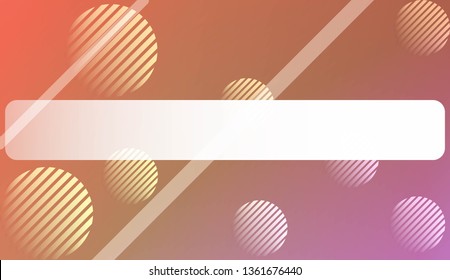 Abstract Blurred Gradient Background with Line, Circle. With Light. For Bright Website Banner, Invitation Card, Scree Wallpaper. Vector Illustration