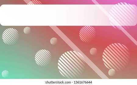 Abstract Blurred Gradient Background with Line, Circle. For Bright Website Banner, Invitation Card, Scree Wallpaper. Vector Illustration