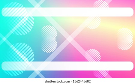 Abstract Blurred Gradient Background with Line, Circle. With Light. For Your Graphic Invitation Card, Poster, Brochure. Vector Illustration
