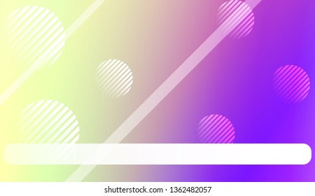 Abstract Blurred Gradient Background with Line, Circle. For Screen Cell Phone. Vector Illustration