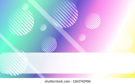 Abstract Blurred Gradient Background with Line, Circle. With Light. For Your Graphic Invitation Card, Poster, Brochure. Vector Illustration