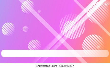 Abstract Blurred Gradient Background with Line, Circle. With Light. For Bright Website Banner, Invitation Card, Scree Wallpaper. Vector Illustration.